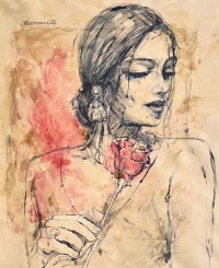 Moazzam Ali, 20 x 24 Inch, Watercolor on Paper, Figurative Painting, AC-MOZ-118